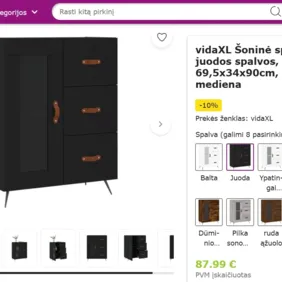 nauja juoda moderni spintutė