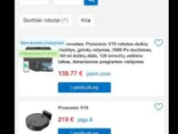 Proscenic V10 robotas siurblys-Alexa balsu valdyms
