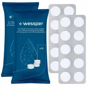 2vnt.Wessper kavos aparatų valymo tabletės,