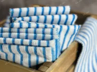 Mikropluošto šluostės „Activa Stripe“ 10vnt