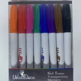 Wet erase transparency markeriai