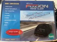 Micro fuzion radar laser detector