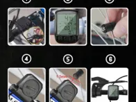 2vnt.Vandeniui atsparus LCD dviračio kompiuteris