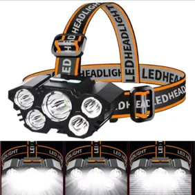 Prožektorius ant galvos 5 LED