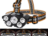 Prožektorius ant galvos 5 LED