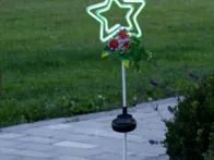 Saulės lempos 2 vnt Aukštis 77 cm