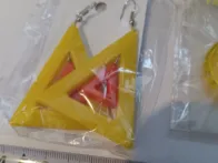 Auskarai plastikiniai spalvoti 12 porų
