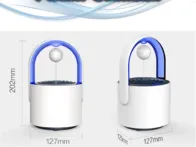 led usb uodų ir kitų vabzdžių gaudyklė