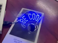 USB ventiliatorius su LED projekcija 16 VIENETŲ