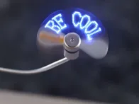 USB ventiliatorius su LED projekcija 16 VIENETŲ