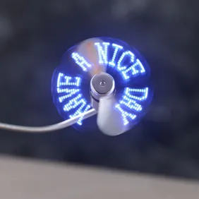 USB ventiliatorius su LED projekcija 16 VIENETŲ