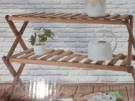 Medinė lentyna 3 pakopų gali būti batų lentyna